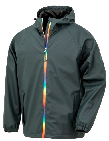 RES-R908X-Prism PU Waterproof Jacket With Recycled Backing